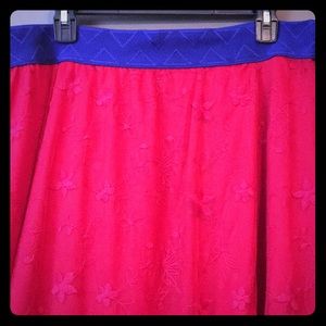 2X NWOT cherry red Lola LuLaRoe Skirt